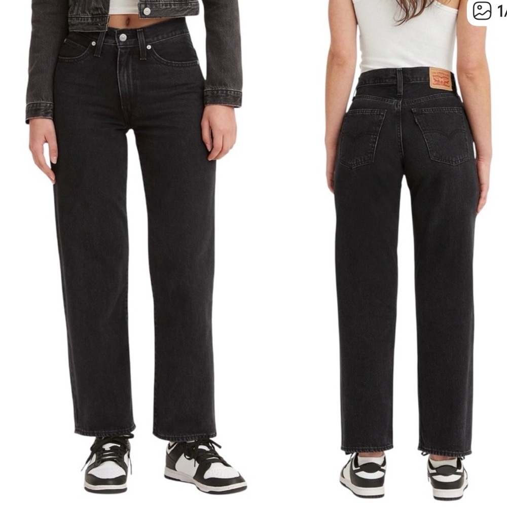 'Levi’s 94 Baggy Jeans Black Women’s Size 34